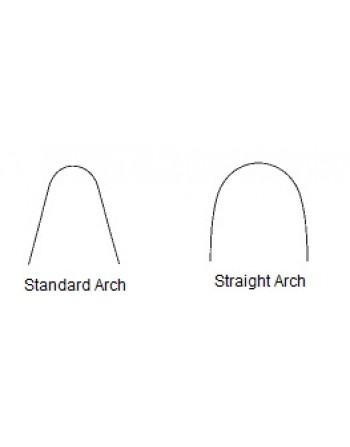 Arco de Nitinol Estético InVu 0.41mm .016 inferior - dez Straight Arch